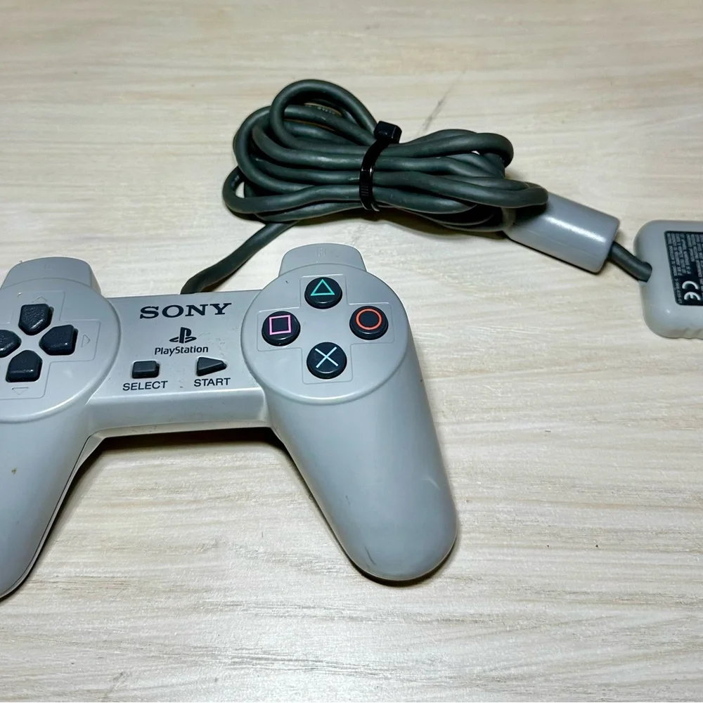 Sony PlayStation PS1 Controller SCPH 1080 Original OEM Gray UNTESTED